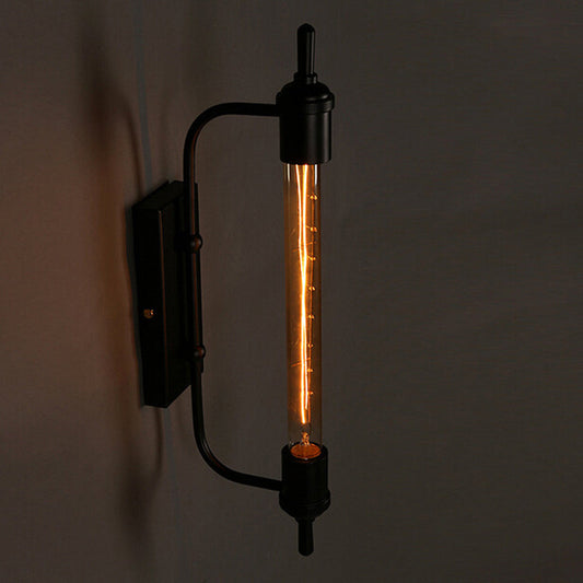 Traditional Vintage Steam Tube Iron 1-Light Wall Sconce Lamp For Living Room