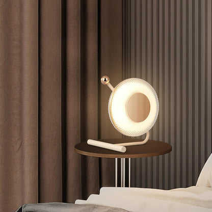 Nordic Light Luxury Round Acrylic LED Decorative Table Lamp