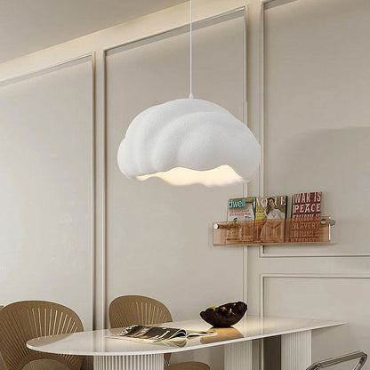 Modern Minimalist Round High-Density Polyethylene 1-Light Pendant Light For Bedroom