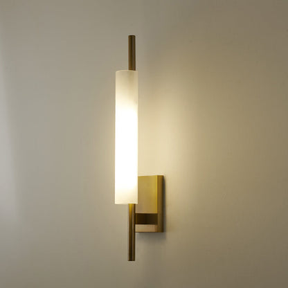 Modern Luxury Long Glass Column Design LED Wall Sconce Lamp