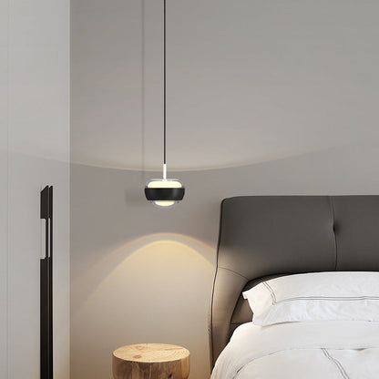 Modern Simplicity Iron Aluminum Semicircle LED Pendant Light For Living Room