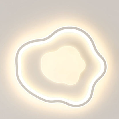Modern Minimalist Cloud Shape LED Flush Mount Ceiling Light For Bedroom