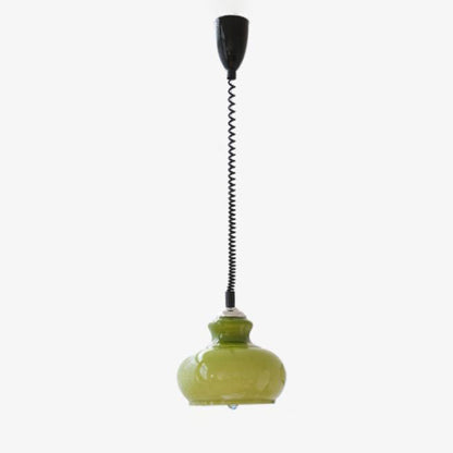 Contemporary Nordic Spherical Iron Glass 1-Light Pendant Light For Dining Room