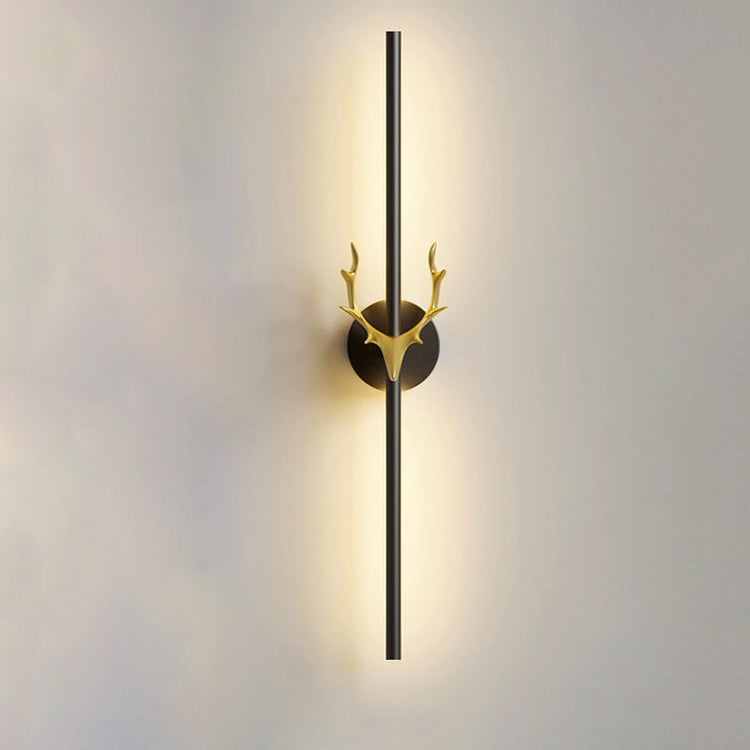 Modern Light Luxury Aluminum Long Strip Antler Shape LED Wall Sconce Lamp