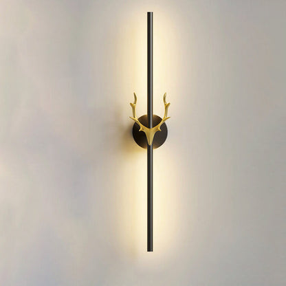 Modern Light Luxury Aluminum Long Strip Antler Shape LED Wall Sconce Lamp