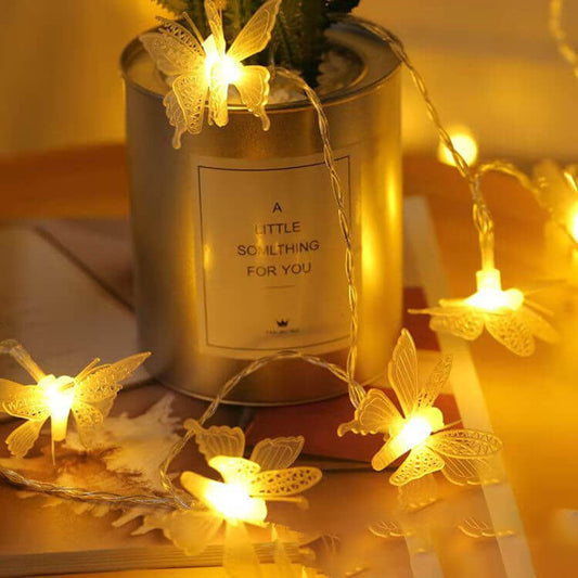Modern Creative Butterfly Outdoor Patio Garden LED String Lights