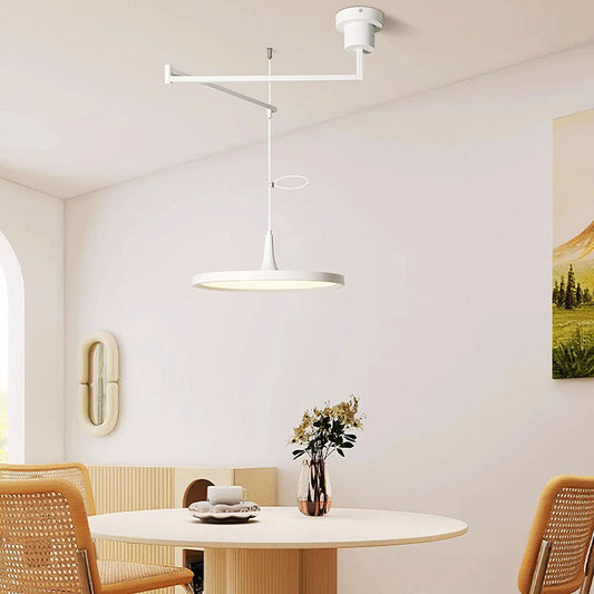 Modern Minimalist Hardware Aluminum Flying Saucer LED Pendant Light For Dining Room