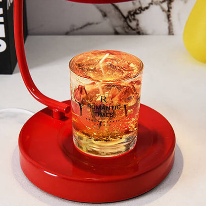 European Red Hardware 1-Light Melting Wax Table Lamp