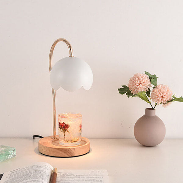 Nordic Rose Dome Dimmable 1-Light Melting Wax Table Lamp