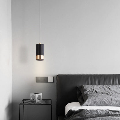 Nordic Minimalist Column Iron Mini 1-Light Pendant Light