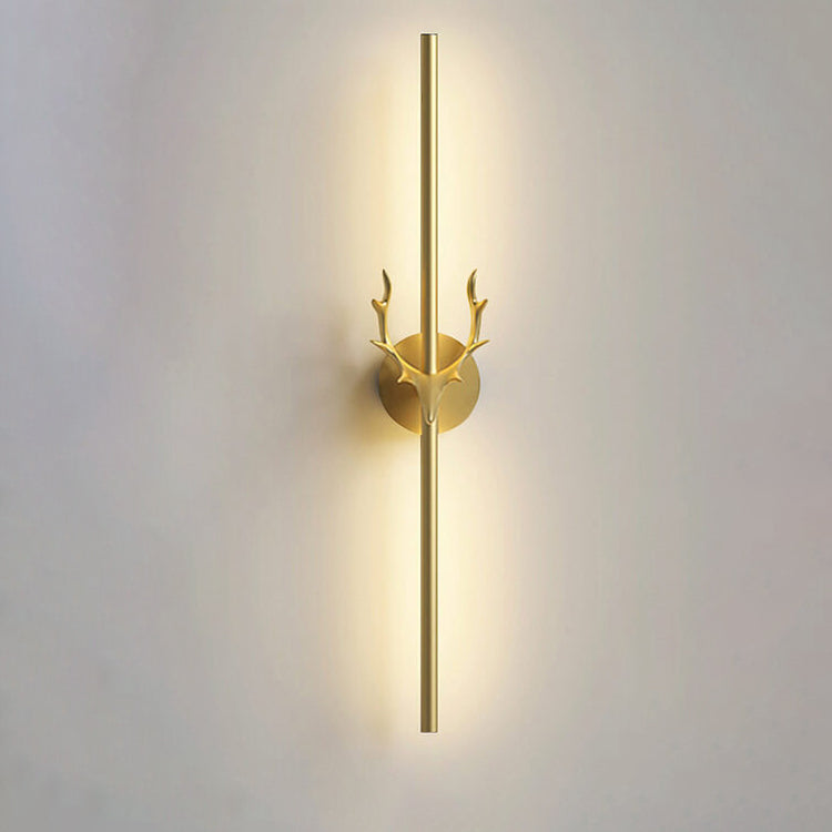 Modern Light Luxury Aluminum Long Strip Antler Shape LED Wall Sconce Lamp