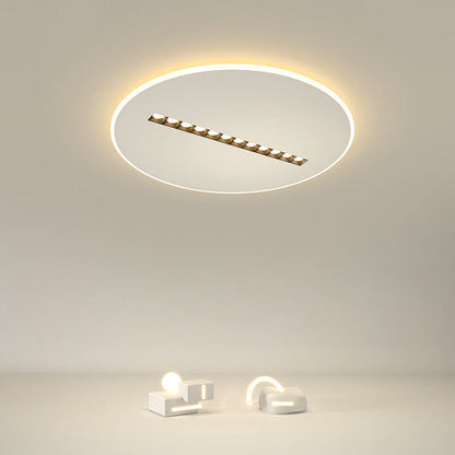 Modern Simple Flat Round Spotlights LED Flush Mount Ceiling Light