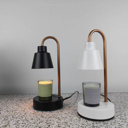 Modern Simplicity Iron Round Shade 1-Light Melting Wax Table Lamp For Study