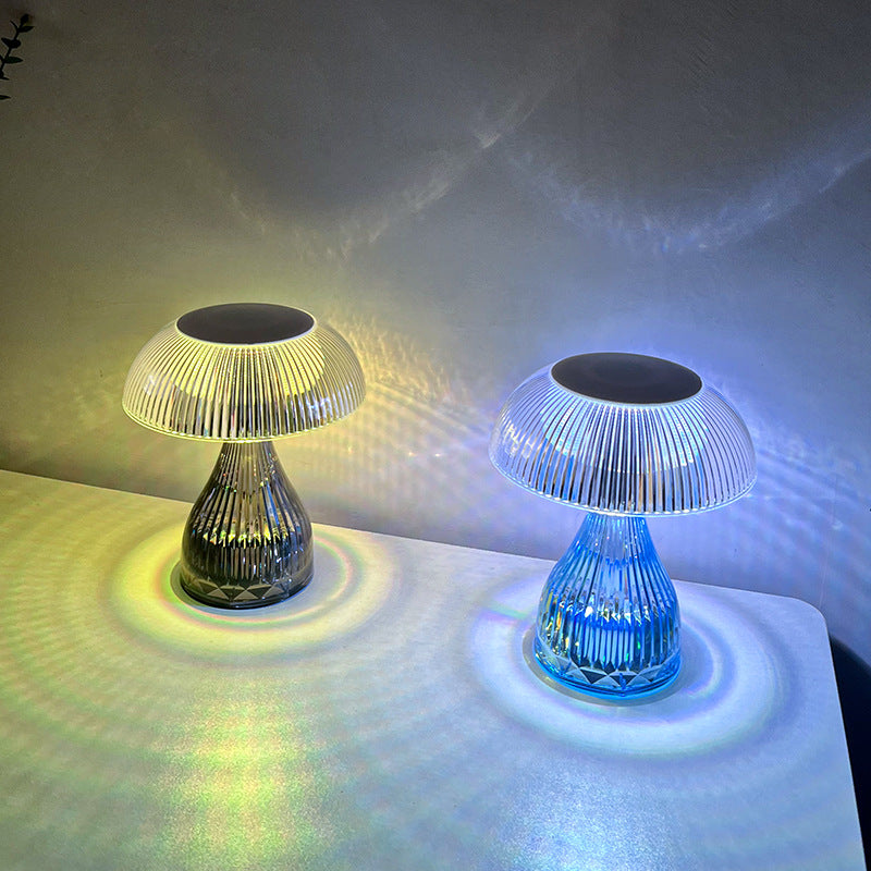 Creative Acrylic Crystal Jellyfish USB LED Table Lamp