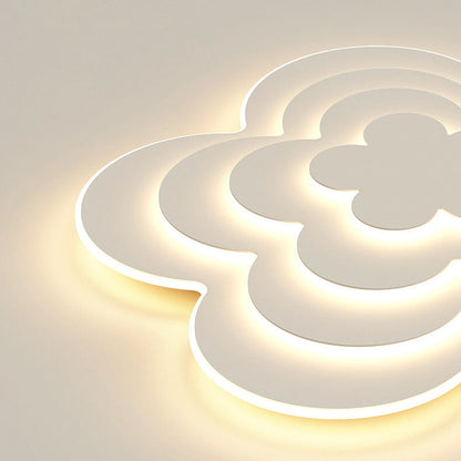 Modern Creative Flower Petal Acrylic LED Flush Mount Lighting