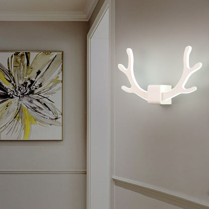 مصباح حائط LED بتصميم عصري من الأكريليك بتصميم إبداعي على شكل قرن الغزال 
