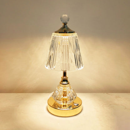 Modern Luxury Crystal Glass Diamond Base LED Table Lamp