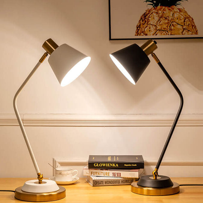 Modern Minimalist Solid Color Iron 1-Light Table Lamp