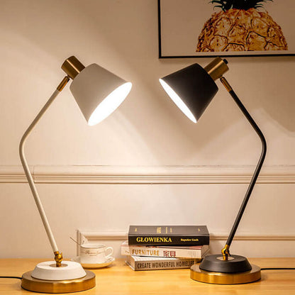 Modern Minimalist Solid Color Iron 1-Light Table Lamp