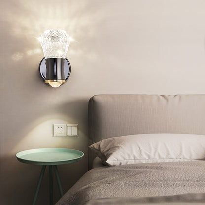مصباح حائط LED بتصميم كرة حديدية إبداعي عصري بجانب السرير 