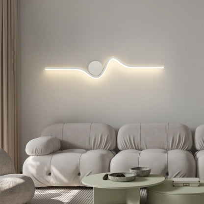 مصباح حائط LED طويل من الحديد والألومنيوم بتصميم عصري بسيط لغرفة المعيشة 