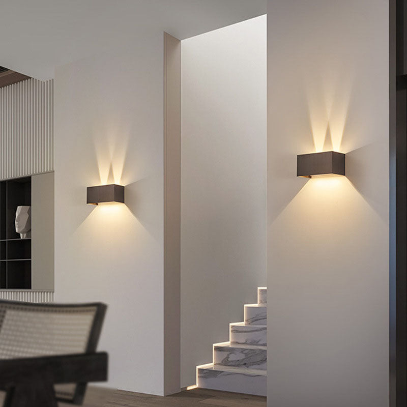 Nordic Minimalist Aluminum Square Flat Adjustable Beam LED Reading Wall Sconce Lamp