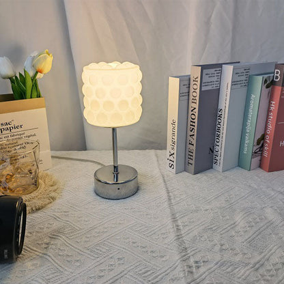 Nordic Minimalist Glass Metal LED Reading Table Lamp