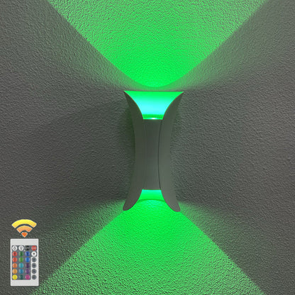 مصباح حائط LED مستطيل الشكل من الألومنيوم المقاوم للماء بتصميم عصري بسيط للفناء الخارجي 