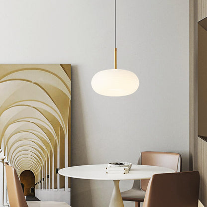 Modern Cream Style Apple All-Copper LED Pendant Light