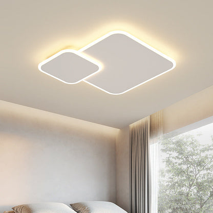 Modern Minimalist Square Combination Geometric LED Flush Mount Ceiling Light