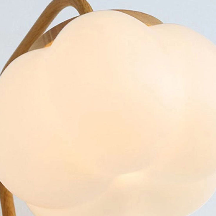 French Simple Cream Style Raw Kapok 1-Light Wall Sconce Lamp