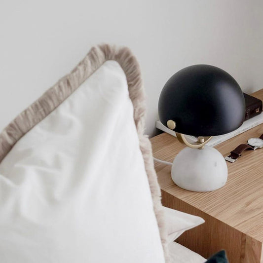 Modern Minimalist Marble 1-Light Table Lamp