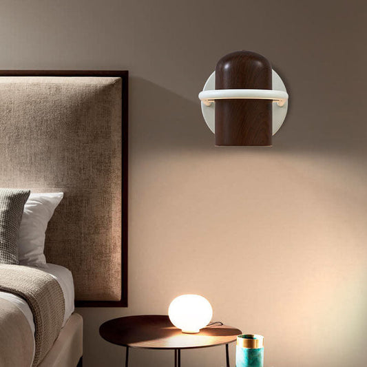 مصباح حائط LED أسطواني من الحديد المطاوع بتصميم عصري على الطراز الاسكندنافي 