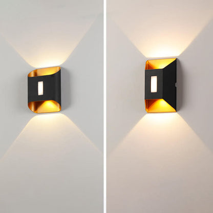 Modern Aluminum Lens Outdoor Waterproof Patio LED Wall Sconce Lamp