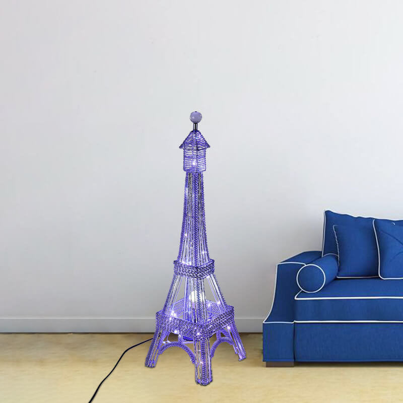 Modern Creative Decorative Aluminum Tower-Shaped LED Standing Floor Lamp