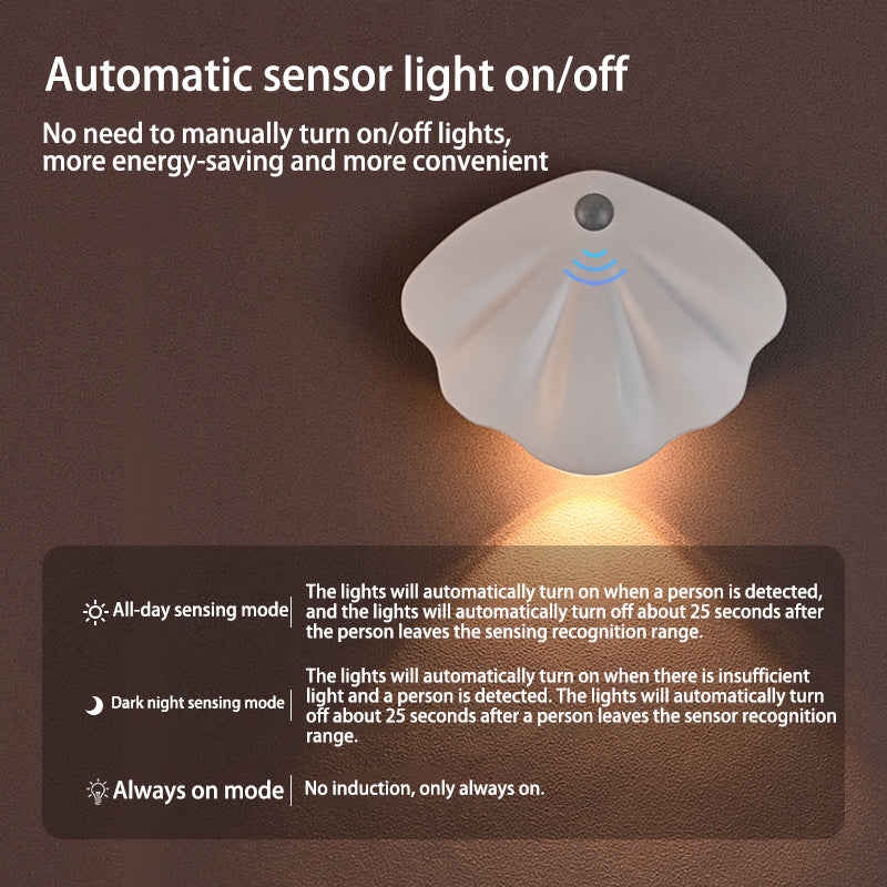 مصباح حائط LED قابل لإعادة الشحن مصنوع من مادة ABS بتصميم عصري وبسيط ومقاوم للماء للاستخدام في الفناء الخارجي