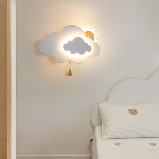مصباح حائط LED من الحديد السحابي بتصميم عصري بسيط 