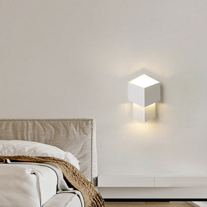 Modern Cream Style Simple Square LED Wall Sconce Lamp