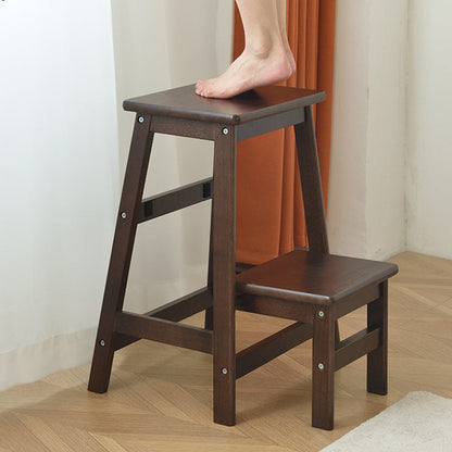 Moderner minimalistischer rechteckiger Barhocker aus Holz mit Fußstütze, ohne Rückenlehne und Armlehnen für das Esszimmer 