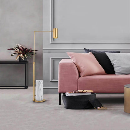 Nordic Minimalist Foldable Iron Stone LED Standing Floor Lamp