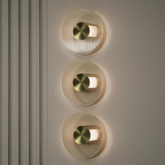 مصباح حائط LED زجاجي فاخر بإضاءة عصرية 