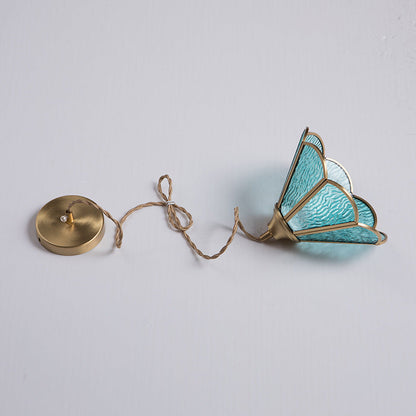 Japanese Vintage Petal Cone Brass 1-Light Pendant Light