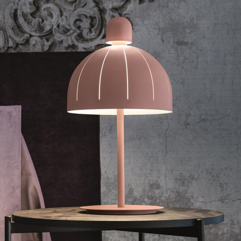 Nordic Pink Mushroom Metal LED Table Lamp