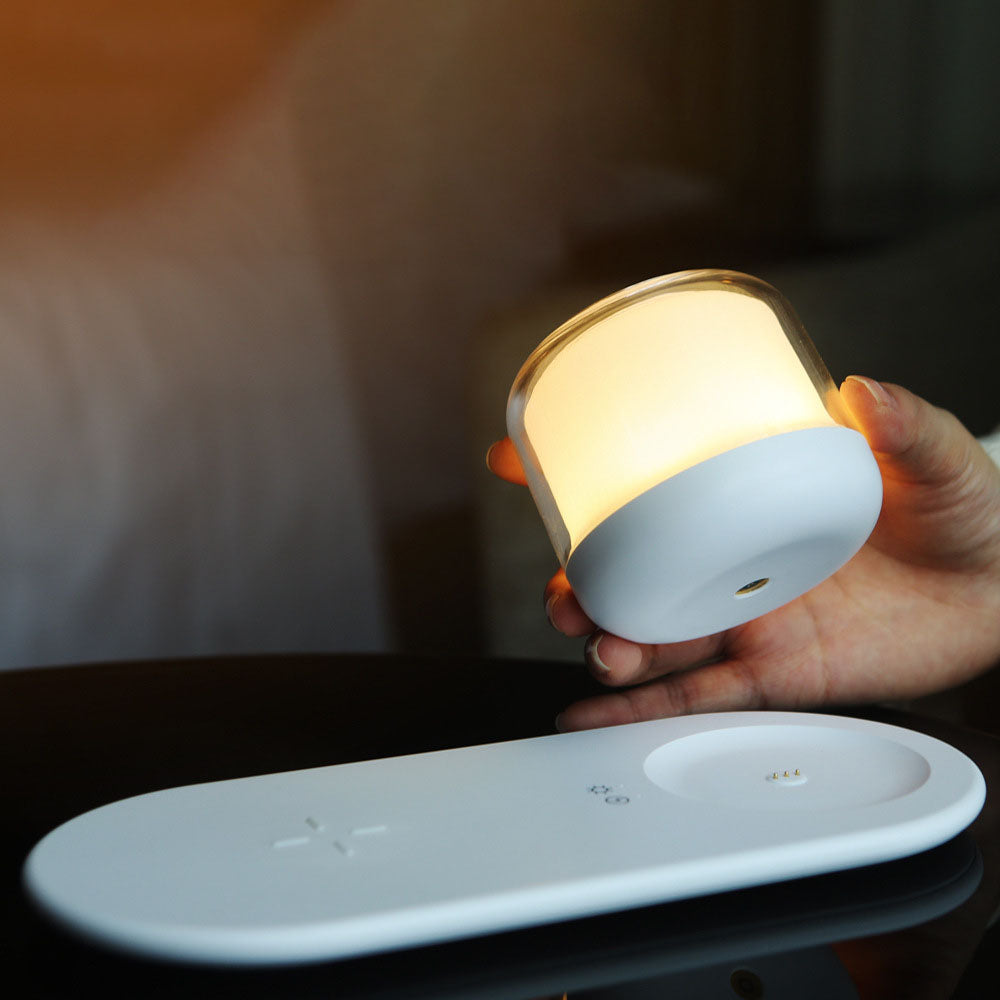 Creative Multifunctional Separate Magnetic Touch Infinitely Dimmable LED Night Light Table Lamp