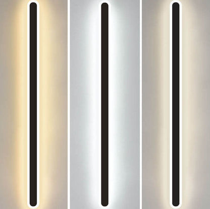 Modern Minimalist Long Bar Iron Acrylic LED Wall Sconce Lamp