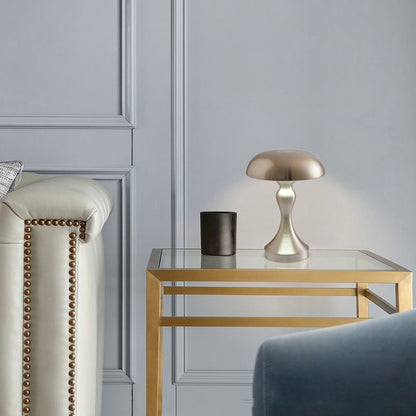 Modern Art Deco Mushroom Acrylic Iron LED Table Lamp For Bedroom