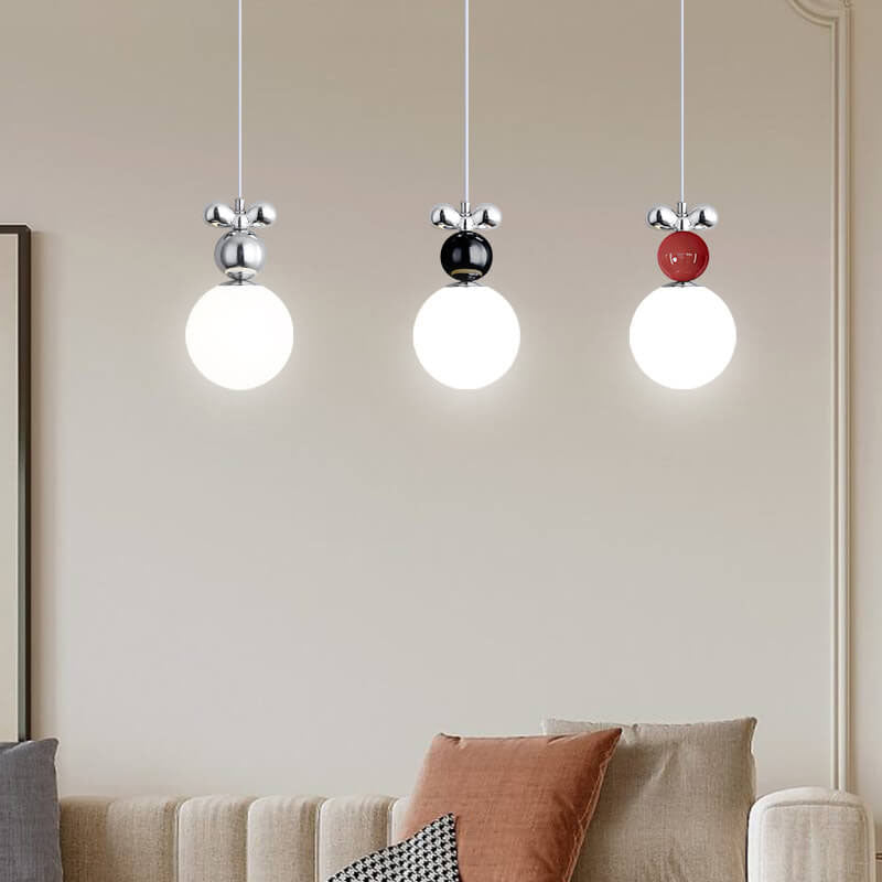 Modern Minimalist Hardware Design Sphere 1-light Pendant Light