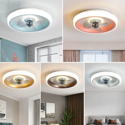مروحة إضاءة LED خفيفة الوزن وحديثة من الأكريليك