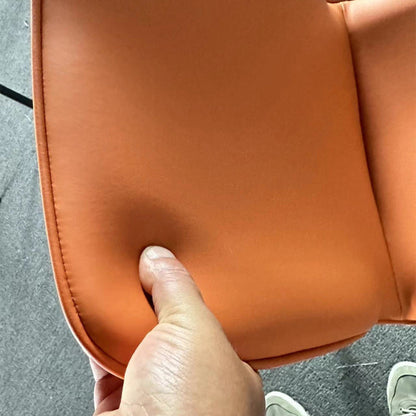 Modern Minimalist PU Leather Carbon Steel Sponge Square Dining Chair Backrest For Dining Room