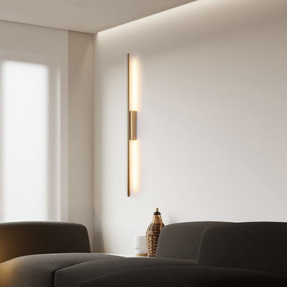 مصباح حائط LED من النحاس بتصميم عصري بسيط لغرفة المعيشة 